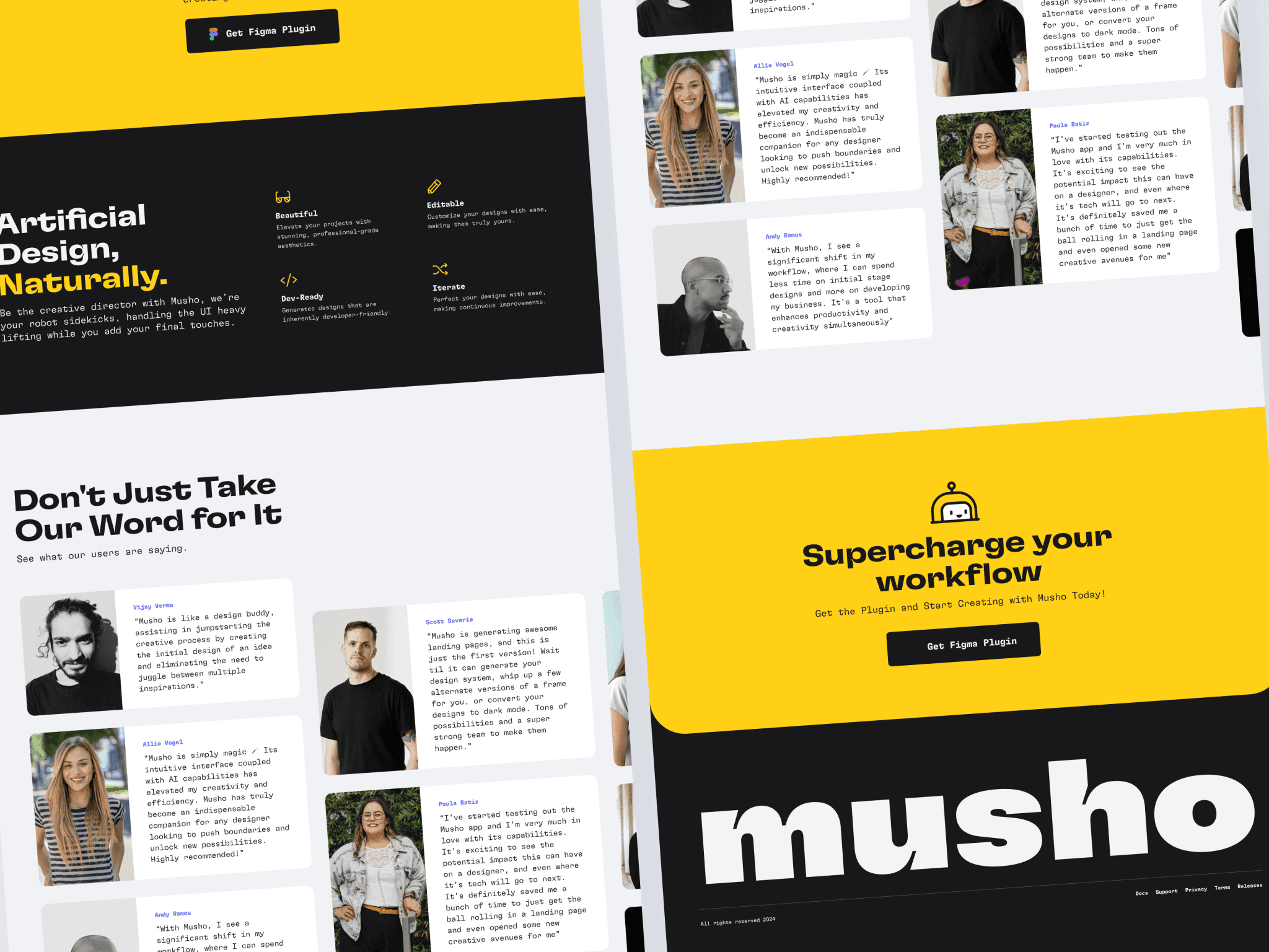Image showing the full website in a grid part 2